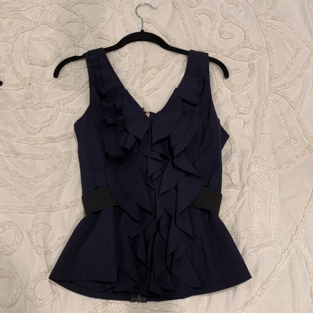 Navy blue top